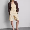 Pantaloni Scurți croiți din amestec de bumbac Pantaloni Scurți croiți din amestec de bumbac