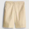 Pantaloni Scurți croiți din amestec de bumbac Pantaloni Scurți croiți din amestec de bumbac