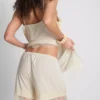 Pantaloni Scurți cu bordură din dantelă Paula Echevarría Pantaloni Scurți cu bordură din dantelă Paula Echevarría