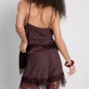 Pantaloni Scurți cu bordură din dantelă Paula Echevarría Pantaloni Scurți cu bordură din dantelă Paula Echevarría