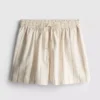 Pantaloni scurți cu dungi din amestec de bumbac Pantaloni scurți cu dungi din amestec de bumbac