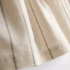 Pantaloni scurți cu dungi din amestec de bumbac Pantaloni scurți cu dungi din amestec de bumbac