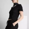 Pantaloni scurți cu șnur, cu aspect șifonat Pantaloni scurți cu șnur, cu aspect șifonat