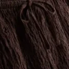 Pantaloni scurți cu șnur, cu aspect șifonat Pantaloni scurți cu șnur, cu aspect șifonat