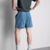Pantaloni scurți cu talie cu șnur texturat