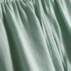 Pantaloni scurți cu talie elastică din amestec de bumbac Pantaloni scurți cu talie elastică din amestec de bumbac