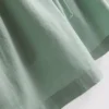 Pantaloni scurți cu talie elastică din amestec de bumbac Pantaloni scurți cu talie elastică din amestec de bumbac