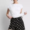 Pantaloni scurți cu talie înaltă și imprimeu Pantaloni scurți cu talie înaltă și imprimeu