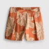 Pantaloni scurți cu talie înaltă și imprimeu Pantaloni scurți cu talie înaltă și imprimeu