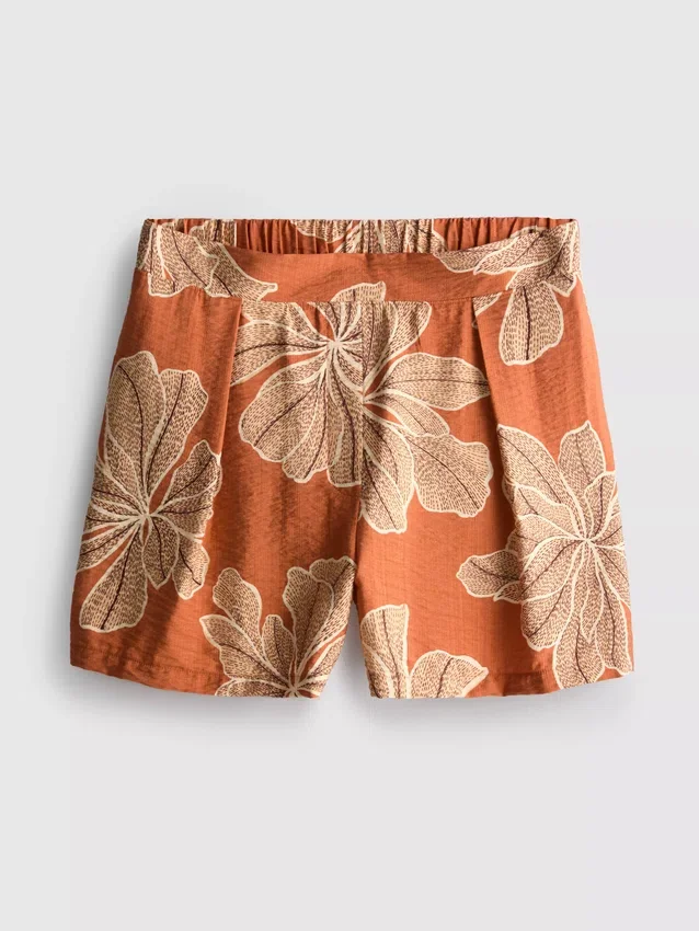 Pantaloni scurți cu talie înaltă și imprimeu Pantaloni scurți cu talie înaltă și imprimeu