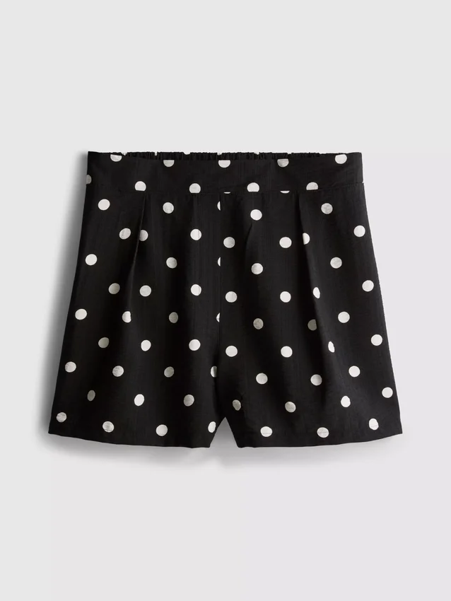 Pantaloni scurți cu talie înaltă și imprimeu Pantaloni scurți cu talie înaltă și imprimeu