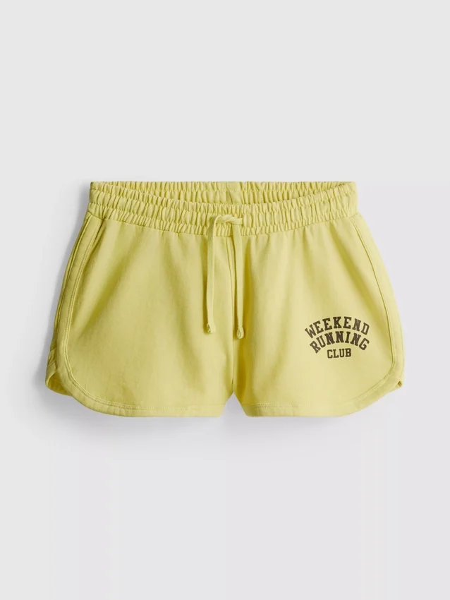Pantaloni scurți de alergare cu conținut ridicat de bumbac Pantaloni scurți de alergare cu conținut ridicat de bumbac