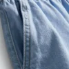 Pantaloni scurți de alergare din denim de bumbac Pantaloni scurți de alergare din denim de bumbac