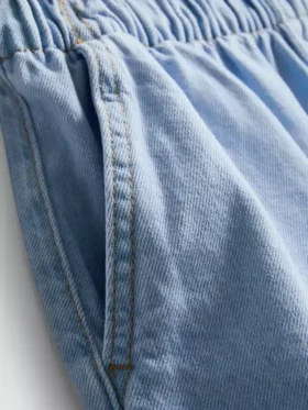 Pantaloni scurți de alergare din denim de bumbac