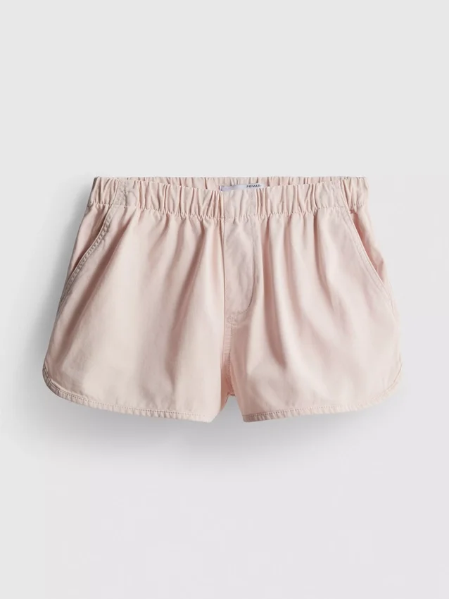 Pantaloni scurți de alergare din denim de bumbac Pantaloni scurți de alergare din denim de bumbac
