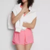 Pantaloni scurți de alergare din țesătură sportivă Pantaloni scurți de alergare din țesătură sportivă