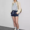 Pantaloni scurți de alergare din tricot cu conținut ridicat de bumbac Pantaloni scurți de alergare din tricot cu conținut ridicat de bumbac
