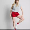 Pantaloni scurți de alergare din tricot cu conținut ridicat de bumbac
