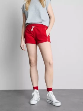 Pantaloni scurți de alergare din tricot cu conținut ridicat de bumbac Pantaloni scurți de alergare din tricot cu conținut ridicat de bumbac