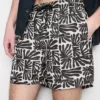 Pantaloni scuri de baie cu imprimeu abstract Pantaloni scuri de baie cu imprimeu abstract