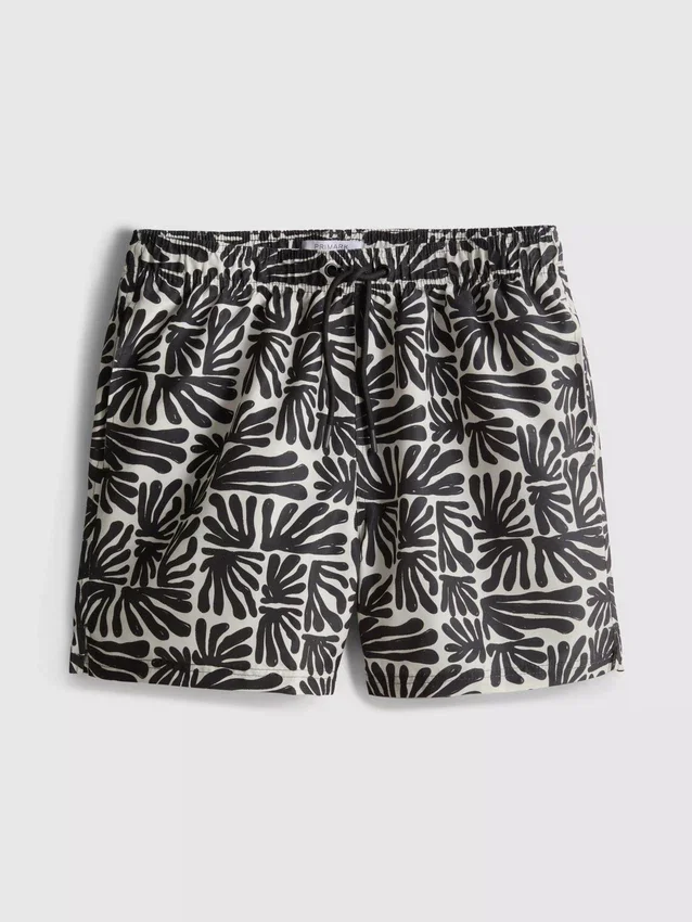 Pantaloni scuri de baie cu imprimeu abstract Pantaloni scuri de baie cu imprimeu abstract