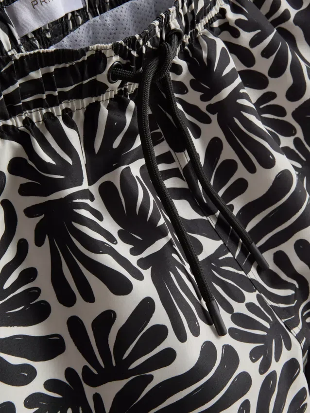 Pantaloni scuri de baie cu imprimeu abstract Pantaloni scuri de baie cu imprimeu abstract