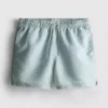 Pantaloni scurți de baie cu imprimeu geometric în formă de evantai