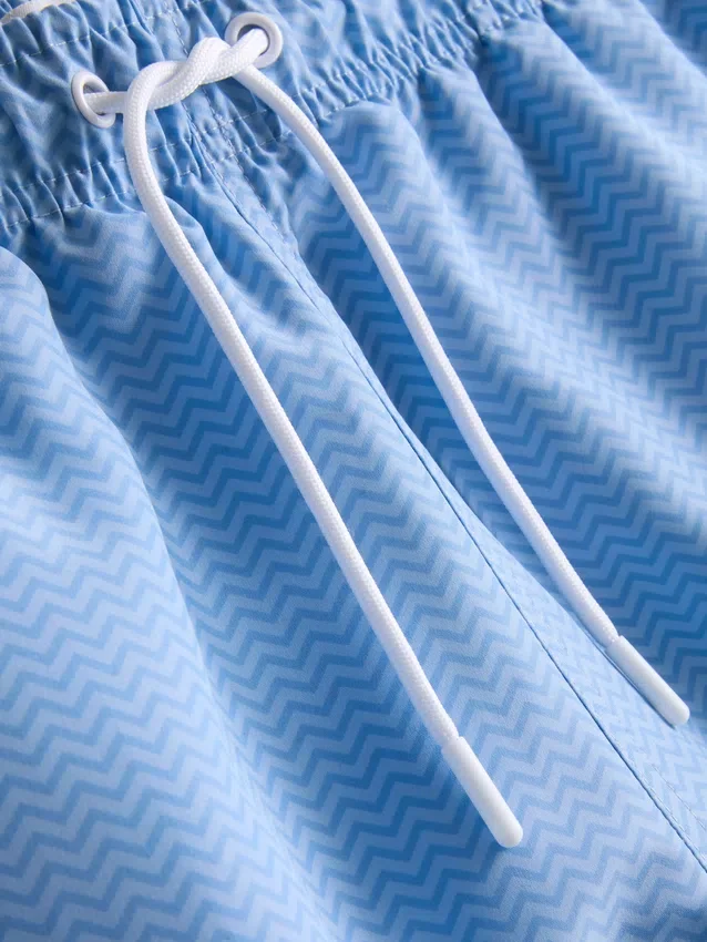 Pantaloni scurți de baie cu model în zig-zag Pantaloni scurți de baie cu model în zig-zag