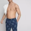 Pantaloni scurți de baie cu motiv de soare brodat
