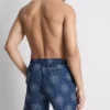 Pantaloni scurți de baie cu motiv de soare brodat