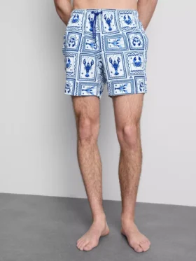 Pantaloni scurți de baie cu textură de gresie mediteraneană