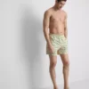 Pantaloni scurți de baie cu textură de palmier