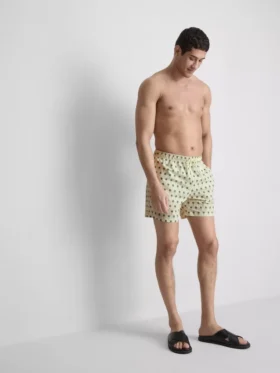 Pantaloni scurți de baie cu textură de palmier