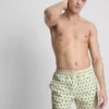 Pantaloni scurți de baie cu textură de palmier