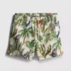 Pantaloni scurți de baie cu textură „junglă” Pantaloni scurți de baie cu textură „junglă”