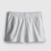 Pantaloni scurți de casă din bumbac cu tiv despicat Pantaloni scurți de casă din bumbac cu tiv despicat