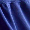 Pantaloni scurți de casă din bumbac cu tiv despicat Pantaloni scurți de casă din bumbac cu tiv despicat