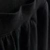 Pantaloni scurți de casă din bumbac cu tiv despicat Pantaloni scurți de casă din bumbac cu tiv despicat
