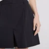 Pantaloni scurți de croazieră cu talie înaltă și textură