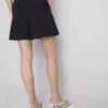Pantaloni scurți de croazieră cu talie înaltă și textură
