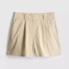 Pantaloni scurți de croazieră cu talie înaltă și textură