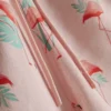 Pantaloni scurți de înot texturati cu imprimeu de flamingo Pantaloni scurți de înot texturati cu imprimeu de flamingo