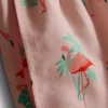 Pantaloni scurți de înot texturati cu imprimeu de flamingo Pantaloni scurți de înot texturati cu imprimeu de flamingo