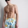 Pantaloni scurți de înot texturati, portocalii