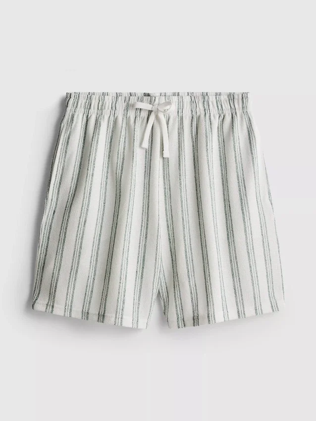 Pantaloni scurți de pijama cu dungi Pantaloni scurți de pijama cu dungi