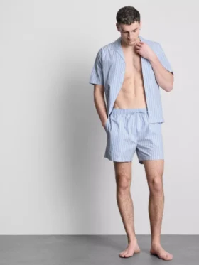 Pantaloni scurți de pijama cu dungi
