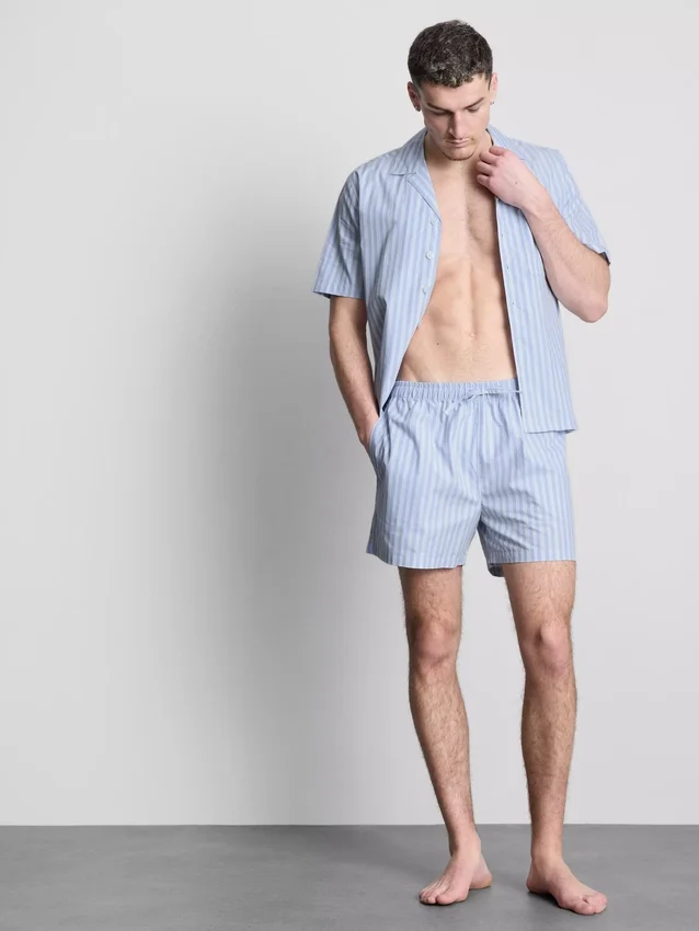 Pantaloni scurți de pijama cu dungi Pantaloni scurți de pijama cu dungi
