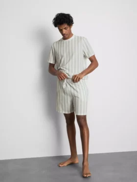Pantaloni scurți de pijama cu dungi