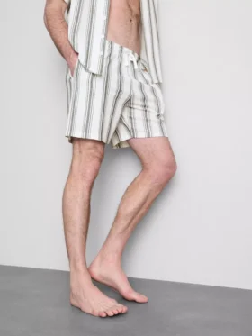 Pantaloni scurți de pijama cu dungi