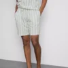 Pantaloni scurți de pijama cu dungi Pantaloni scurți de pijama cu dungi